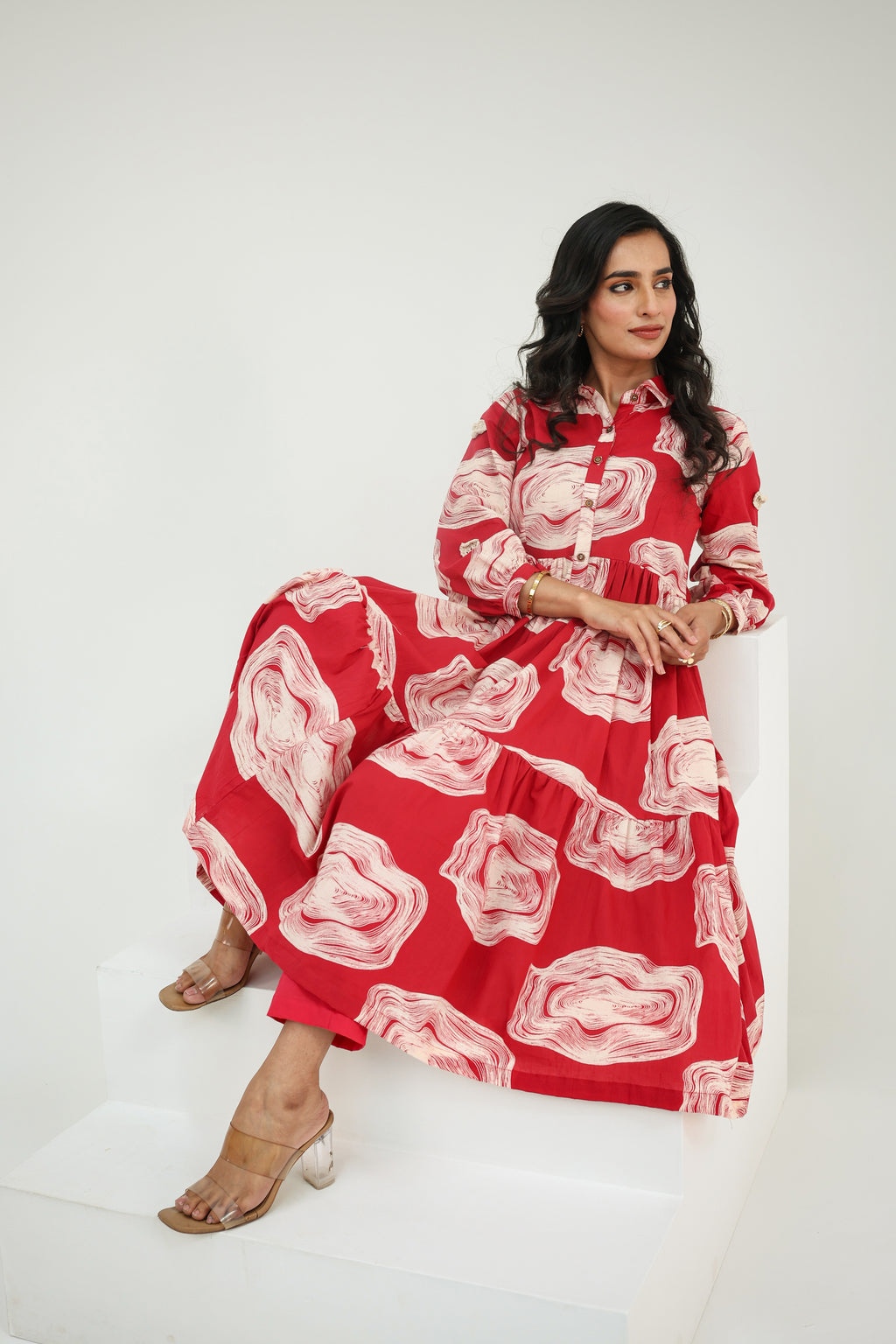 Laal Noor Kurti Set