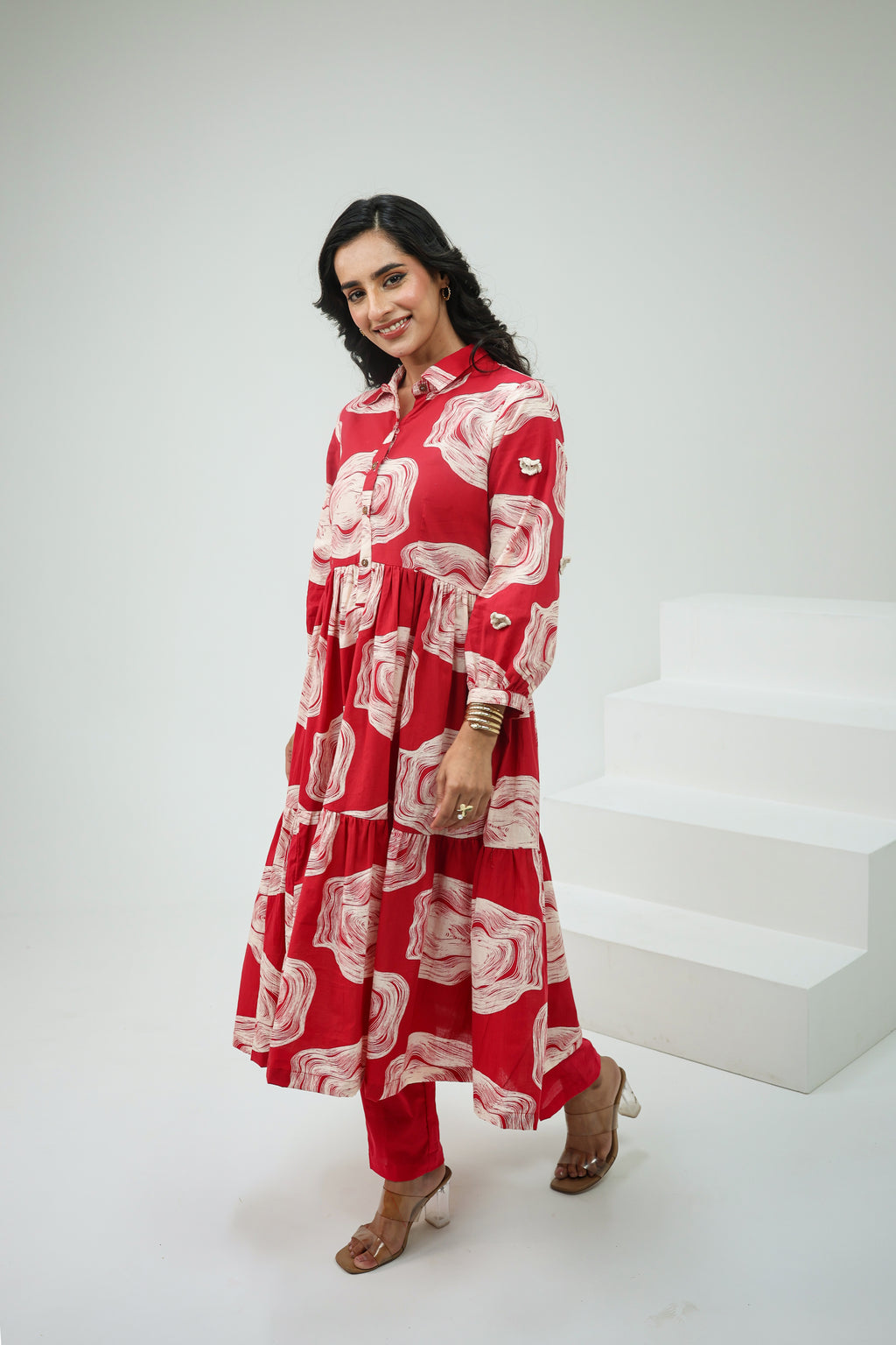 Laal Noor Kurti Set