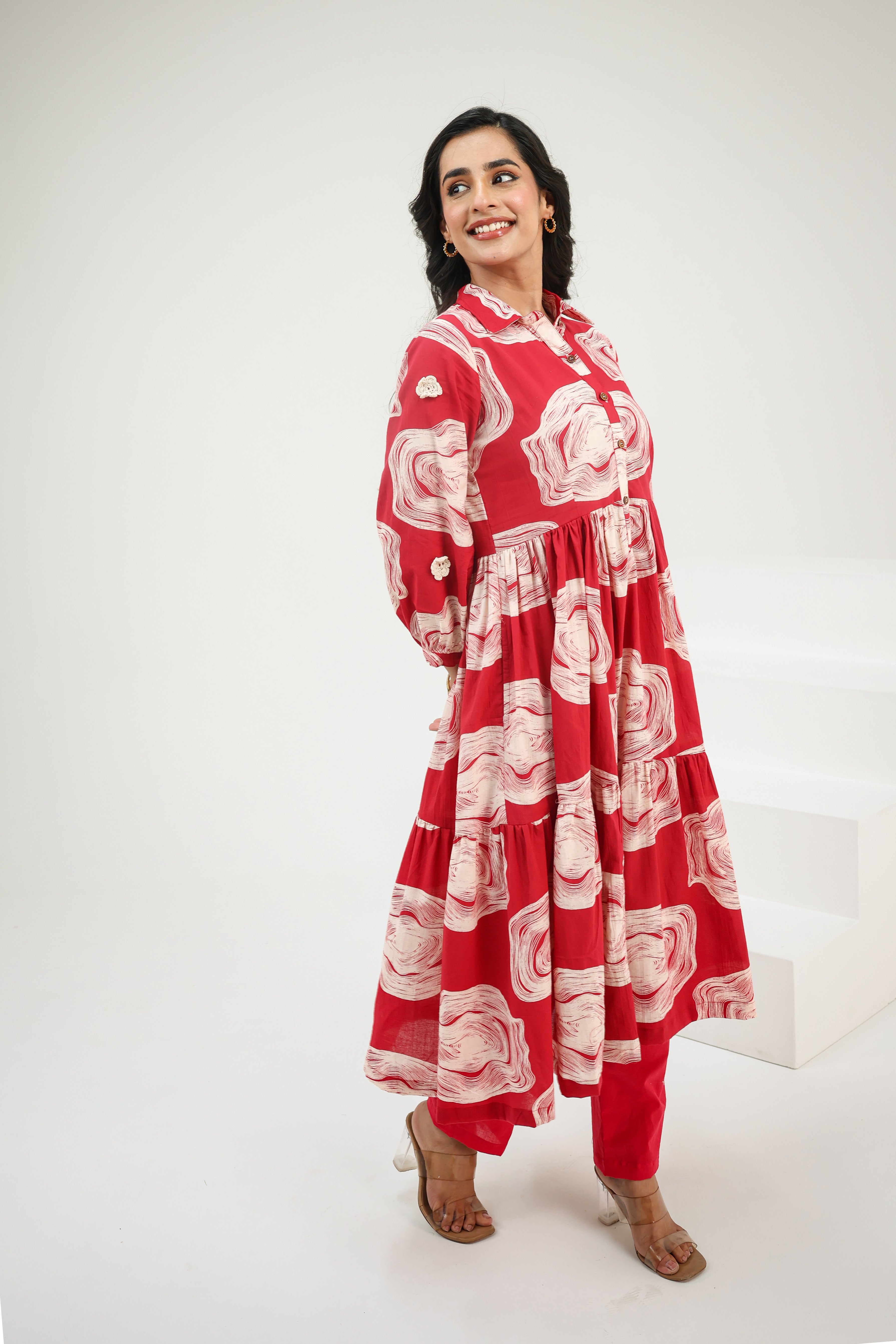 Laal Noor Kurti Set